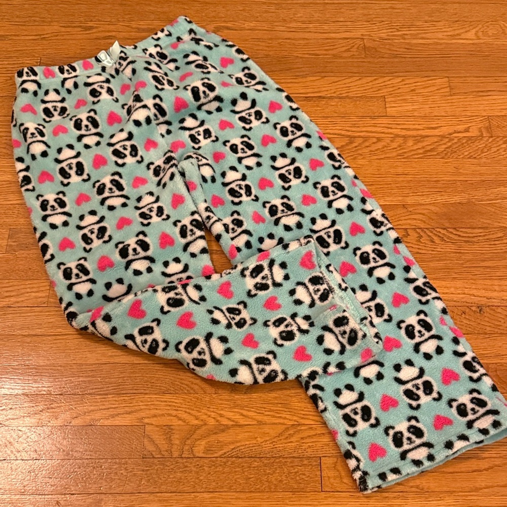 💕3 for $15💕Just Love Fleece Pajama Pants with Panda and Heart Design